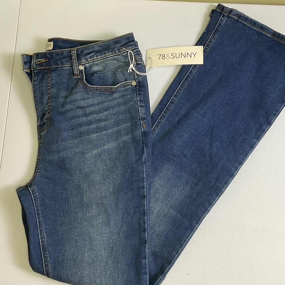 78 & Sunny Women's Classic Blue Bootcut Jeans